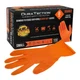 Dura-Gold Duratection 8 Mil Orange Super Duty Diamond Textured Nitrile Dispos...