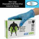 Powder-Free Vinyl Disposable NON-Latex Gloves Blue 5 MIL Large 2000 Pcs