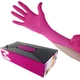 Waxness Cosmetology Nitrile Gloves Pink, Medium, 100 pcs / box