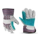 Glove Station Heavy Duty Double-Layer Cowhide Leather Palm Work Gloves 12-Pair L