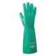 Showa 717 Chemical Resistant Gloves, Nitrile, 13 in L, 11 mil, Green, 2XL, 1 PR