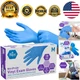 Blue Nitrile/Vinyl Blend Exam Gloves - Powder-Free, Latex-Free, Med Size, 100ct