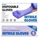 Medguy Medical Nitrile Exam Gloves, 4 Mil Small, Small (Blue-violet) 