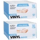 ForPro Clear Vinyl Gloves, PowderFree, LatexFree, XLarge, 100Count