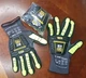 6- PAIRS Size 9 RINGERS  GLOVES R-840 Abrasion/Impact Glove,Knitted. db