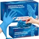 Blue Nitrile Ex Gloves 6 Mil, Powder-Disposable Gloves for