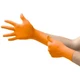 Ansell Microflex Mega Texture Nitrile Disposable Gloves, Orange, XL, 100-pk
