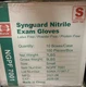 Synguard Nitrile Exam Gloves Latex Free/Powder Free/Protein Free/Food Safe Small